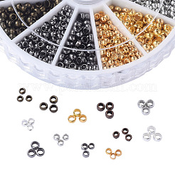 真鍮製つぶし玉カシメ玉  ミックスカラー  2~2.5x1.2mm  穴：1.2mm  約2640個/箱&nbsp;KK-YW0001-17