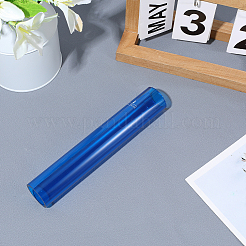 PPプラスチックピンポンゴムローラーチューブ  卓球バー  ブルー  186x32mm  内径：26mm&nbsp;AJEW-CN0007-06A