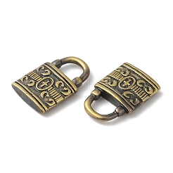 ラックメッキ真鍮チャーム  カドミウムフリー＆鉛フリー  ロック  ブラッシングアンティークブロンズ  21x14x4mm  穴：7x6mm&nbsp;KK-P276-20BAB