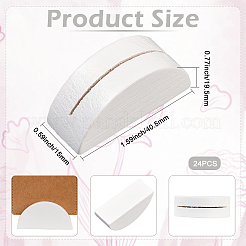 松材名刺ホルダー24個  半円  19.5x40.5x15mm&nbsp;DJEW-SP0001-21A-03