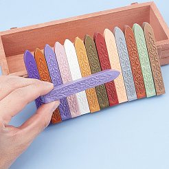 DIYワックスシーリングスタンプキット  シーリングワックススティック  芯なし  ステンレス鋼スプーン  ろうそく  インディゴ  90x11x11mm&nbsp;DIY-CP0003-52C