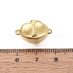 真鍮製ボックスクラスプ  ナゲット  1連  1穴  2KGP本金メッキ  18mm  穴：19~20x11.5x10mm&nbsp;KK-Q074-11G