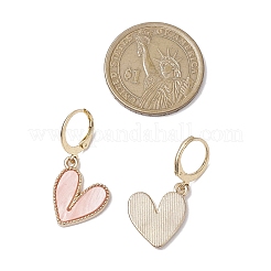 ガラス＆合金エナメル＆アクリルフープピアス6組  蝶結び/蝶/ハートフープピアス  ゴールドカラー  ミックスカラー  21~30x8~18mm  6のペア/セット&nbsp;EJEW-JE06180