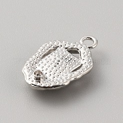 合金ペンダント  プラスチック付き  プラチナ  オーバル  21x13x4mm  穴：2mm&nbsp;PALLOY-WH0108-07M-P