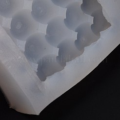 スクエアバブルキャンドル 食品グレードのシリコン型  香りのよいキャンドル作りに  ホワイト  97x100x28mm  内径：90x90x20mm&nbsp;DIY-D071-14