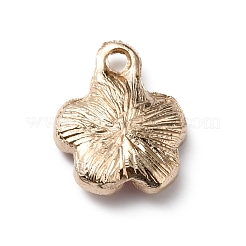 合金エナメルチャーム  クリスタルラインストーン付き  桃の花  パールピンク  15x12x3.5mm  穴：2mm&nbsp;ENAM-CJC0003-25C