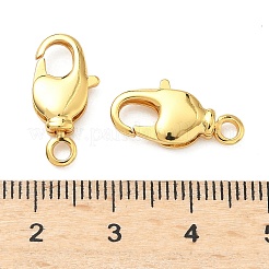 真鍮カニカン  長持ちメッキ  鉛フリー＆カドミウムフリー  ラックめっき  24KGP本金メッキ  17.5x9x3.5mm  穴：2mm&nbsp;KK-H532-17E-G
