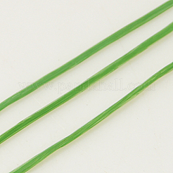 フラット弾性クリスタルストリング  弾性ビーズ糸  ストレッチブレスレット作り用  ライムグリーン  0.8mm&nbsp;EC-G002-0.8mm-17