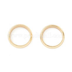 201 ステンレススチール ヨーロッパ製 大穴ビーズ  スペーサービーズ  フラットラウンド/リング  18KGP本金メッキ  10x2.5mm  穴：8mm&nbsp;STAS-M294-03G-01