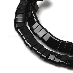 天然ブラックオニキス(染色&加熱)ビーズ連売り  2穴  長方形  2.5~3x5x2.5mm  穴：0.8mm  約138~140個/連  15.28''~15.31''（38.8~38.9センチメートル）&nbsp;G-Z045-A15-01