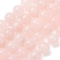天然石ローズクォーツビーズ連売り  スムーズなラウンド  12~12.5mm  穴：1.5mm  約30~34個/連  14.76~15.75''（37.5~40センチメートル）&nbsp;G-T150-A04-12mm