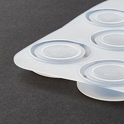 DIYスピニングフィジェットリングシリコンモールド  レジン型  UVレジン＆エポキシ樹脂のジュエリー作り用  ホワイト  123x108x7mm&nbsp;DIY-P059-09