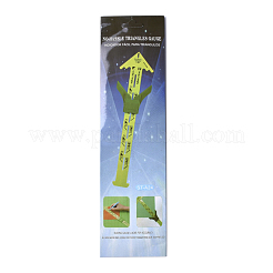 プラスチック5-in-1スライディングゲージ測定縫製定規ツール  黄緑  300x77x7mm&nbsp;TOOL-WH0121-05