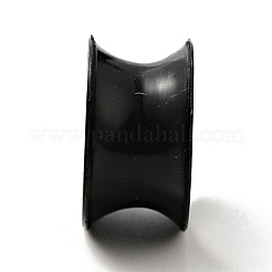 シリコーン耳栓ゲージ  男性女性用トンネル耳エキスパンダー  ブラック  9x16mm  ピン：12mm&nbsp;EJEW-G319-01G