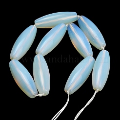 オパールビーズ連売り  ライス  40.5~41.5x14~14.5mm  穴：1.2mm  約9個/連  15.20''~15.55''（38.6~39.5センチメートル）&nbsp;G-L654-G18-01