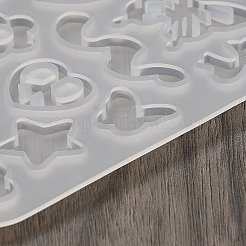 DIYペンダントシリコンモールド  レジン型  UVレジン用  エポキシ樹脂工芸品作り  ホワイト  112x136x4mm  内径：5~16.5x5.5~75mm&nbsp;X1-DIY-G113-02B