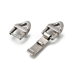 304ステンレススチール製折りたたみ式留め具  ステンレス鋼色  41x12x5mm  穴：5x5mm&nbsp;STAS-M119-05P-03