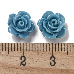 合成サンゴ染め彫刻ビーズ  花  半孔  ミックスカラー  9.5x6.3mm  穴：1mm&nbsp;SHEL-I001-05C