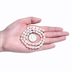 天然養殖淡水パールビーズ連売り  ライス  貝殻色  7~11x5.5~6.5mm  穴：0.7mm  約43~45個/連  13.70インチ〜13.94インチ（34.8~35.4cm）&nbsp;PEAR-N012-05J