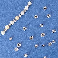 チベット銀ビーズ  アンティークシルバー  13.5x7x3cm  450個/箱&nbsp;TIBEB-PH0004-15AS