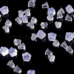 プラスチック製ピアスキャッチ  ピアスバックキャッチ  透明  1000個/箱&nbsp;KY-YW0001-05