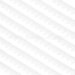25ヤードのナイロンギフトラッピングベルトリボン  ホワイト  1/2インチ（12mm）&nbsp;OCOR-PH0006-92