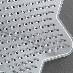 5x5mmDIYのアイロンビーズに使用するのABC ペグボード  スター  透明  103x92x5mm&nbsp;DIY-R014-03