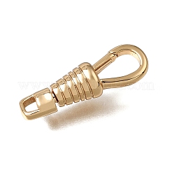 真鍮スイベルクラスプ  ニッケルフリー  18KGP本金メッキ  20.5x6.5x5mm  穴：1.5x2mm&nbsp;KK-CBA4292-04G