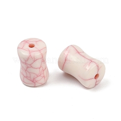 アクリル模造ターコイズビーズ  コラム  レッド  12x8mm  穴：1.6mm  約172個/107g&nbsp;LS-OACR-S047-10