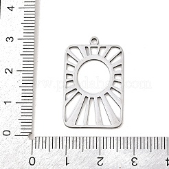 ステンレスペンダント201個  らの目  29x18x1mm  穴：1.4mm&nbsp;STAS-I362-01P-04