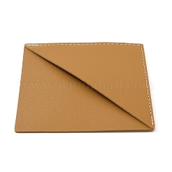 Puイミテーションレザーブックマーク  ページ コーナー マーカー  菱形  ゴールデンロッド  131x132x3mm&nbsp;OFST-WH0002-34B-05