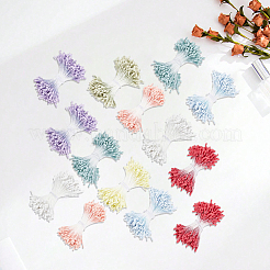 8束8色の石膏と綿紐造花芯  ミックスカラー  57x2mm  400個/バンドル  1bundle / color&nbsp;DIY-GF0014-56