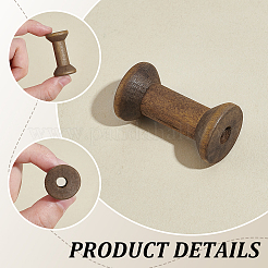 木製ボビン30個  DIYミシン  ペルー  40x22mm&nbsp;SENE-UN0001-02C