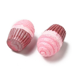 樹脂模造食品デコデンカボション  カップケーキ  ピンク  17.5x12x12mm&nbsp;CRES-M023-04