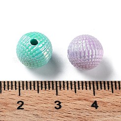 不透明なアクリルビーズ  ラウンド  ミックスカラー  10mm  穴：2mm  約95個/50g&nbsp;X1-OACR-Z013-32