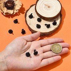 ハロウィンテーマの合金ペンダント10個  焼き付け塗料  3dマジックハット  ブラック  12x10.5mm  穴：1.7mm&nbsp;ENAM-YW0006-57