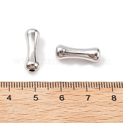真鍮ビーズ  カドミウムフリー＆ニッケルフリー＆鉛フリー  ナゲット  プラチナ  17.5x6mm  穴：2.3mm&nbsp;KK-B105-01P