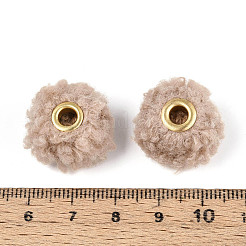 シェルパ ヨーロピアンビーズ  ロンデル  キャメル  20x13mm  穴：4mm&nbsp;FIND-WH0126-573I