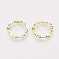 合金フレームコネクター  ツイストリング  ライトゴールド  16x16x2mm  内径：13x13mm&nbsp;X-PALLOY-T067-106LG