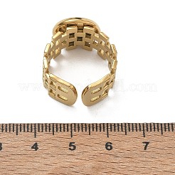 304ステンレススチールカフリング部品  丸いベゼルパッドリングセッティング  イオンプレーティング（ip）  長持ちメッキ  ゴールドカラー  18mm  トレイのサイズ：12mm&nbsp;SA-CBA37BC-17C-G