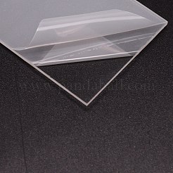 長方形のアクリルシート  クラフトプロジェクト用  兆候  DIYプロジェクト  透明  4.5x7.4x0.2cm&nbsp;OACR-WH0030-02
