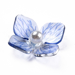 アクリルカボション  花  ランダムな色  16x15.5x5mm&nbsp;SACR-E002-16