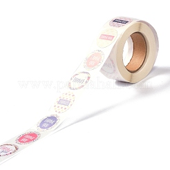 ラウンドPVC粘着紙ステッカー  粘着ラベル  ミックスカラー  2.5~5x2.5~3.8cm&nbsp;DIY-XCP0001-50