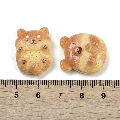 動物の樹脂カボション  ビスケット  混合図形  21.5~24x16.5~19.5x8~10mm&nbsp;RESI-K043-17