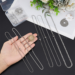 304ステンレススチールチェーンネックレス  カニカン付き  ステンレス鋼色  1連 /セット&nbsp;STAS-PH0018-41P