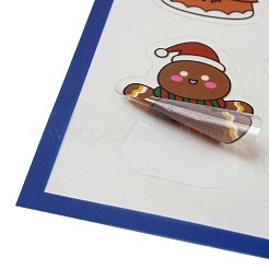 クリスマステーマのペット用プラスチックステッカー  粘着式ギフトタグステッカー  パーティーのために  装飾的なプレゼント  藤紫色  200x110x0.1mm  模様：14~52x13~35ミリ&nbsp;AJEW-Q151-01A