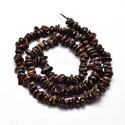 天然古銅チップビーズ連売り  4~14x4~12mm  穴：1mm  約15.3インチ〜16.1インチ&nbsp;G-E271-127