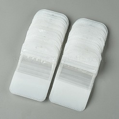プラスチック製再封可能包装袋 30個  トップセルフシールパウチ  窓付き  長方形  ホワイト  11x7x0.24cm&nbsp;OPP-FS0001-08C