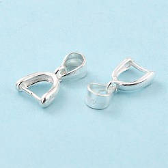 925スターリングシルバーアイスピック・ピン・ベイル  銀  11x7x3mm  穴：4.5x3.5mm  内径：5mm  ピン：0.8mm&nbsp;STER-Z001-121S-03