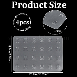 透明PVC鎮痛包帯ボード4枚  長方形  透明  269x197x0.7mm&nbsp;PVC-PH0001-41B